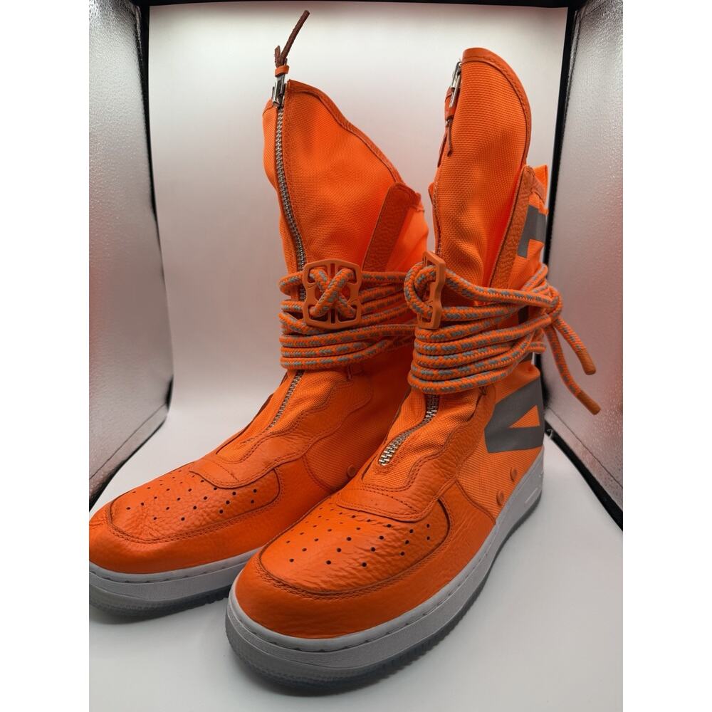 Nike Sf Air Force 1 High Total Orange 2017 - AA1128-800 Size 12 - NO BOX - Read - Picture 3 of 16